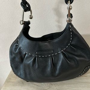 Bcbgmaxazria black leather bag with dust bag